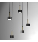 Milagro Lampa wisząca ARENA BLACK/GOLD 5xGX53 MLP7763 Milagro Lampa wisząca ARENA BLACK/GOLD 5xGX53 MLP7763