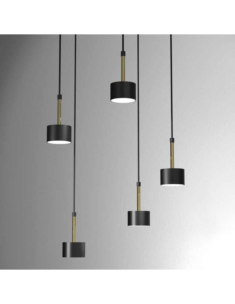 Milagro Lampa wisząca ARENA BLACK/GOLD 5xGX53 MLP7763 Milagro Lampa wisząca ARENA BLACK/GOLD 5xGX53 MLP7763