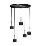 Milagro Lampa wisząca ARENA BLACK/GOLD 5xGX53 MLP7763 Milagro Lampa wisząca ARENA BLACK/GOLD 5xGX53 MLP7763