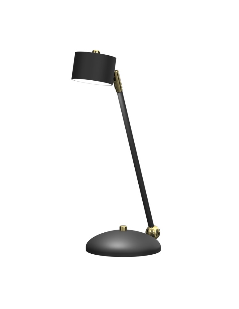 Milagro Lampka biurkowa ARENA BLACK/GOLD 1xGX53 MLP7764
