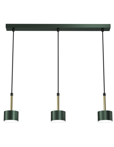 Milagro Lampa wisząca ARENA GREEN/GOLD 3xGX53 MLP7767