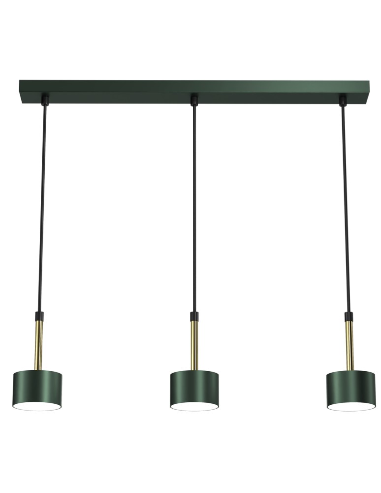 Milagro Lampa wisząca ARENA GREEN/GOLD 3xGX53 MLP7767 Milagro Lampa wisząca ARENA GREEN/GOLD 3xGX53 MLP7767