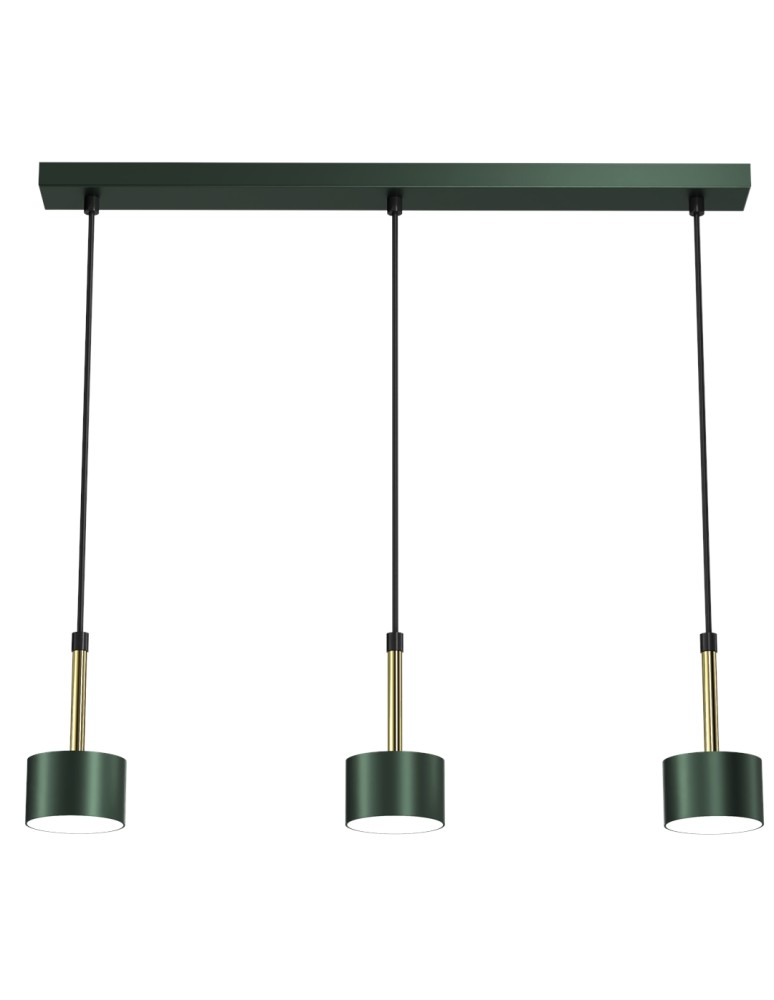 Milagro Lampa wisząca ARENA GREEN/GOLD 3xGX53 MLP7767 Milagro Lampa wisząca ARENA GREEN/GOLD 3xGX53 MLP7767