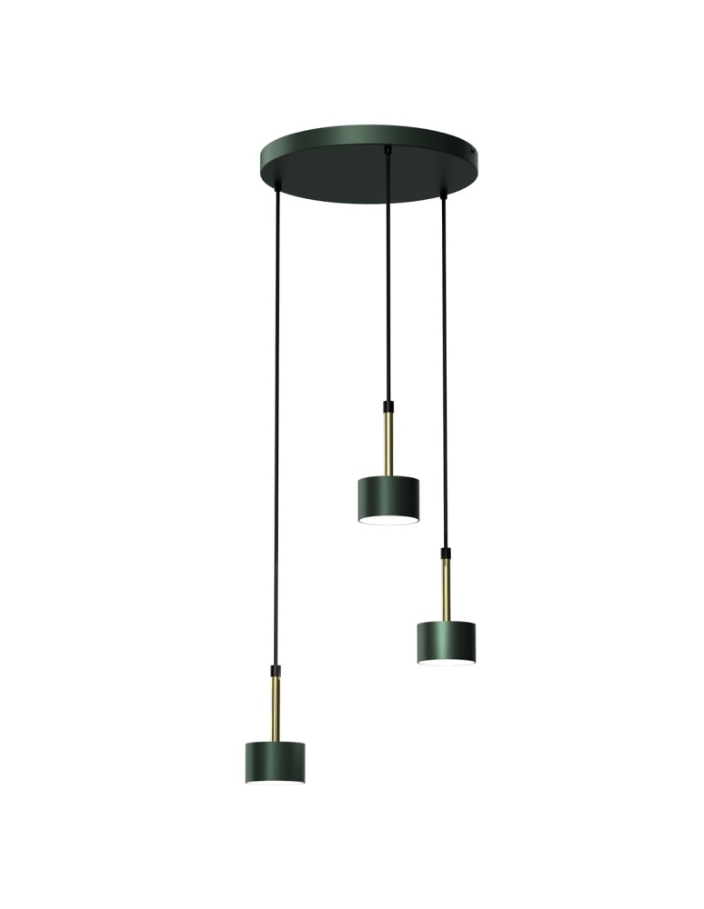 Milagro Lampa wisząca ARENA GREEN/GOLD 3xGX53 MLP7768 Milagro Lampa wisząca ARENA GREEN/GOLD 3xGX53 MLP7768