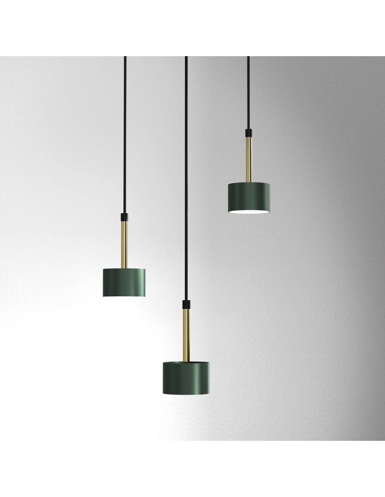 Milagro Lampa wisząca ARENA GREEN/GOLD 3xGX53 MLP7768 Milagro Lampa wisząca ARENA GREEN/GOLD 3xGX53 MLP7768