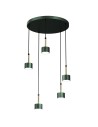 Milagro Lampa wisząca ARENA GREEN/GOLD 5xGX53 MLP7769