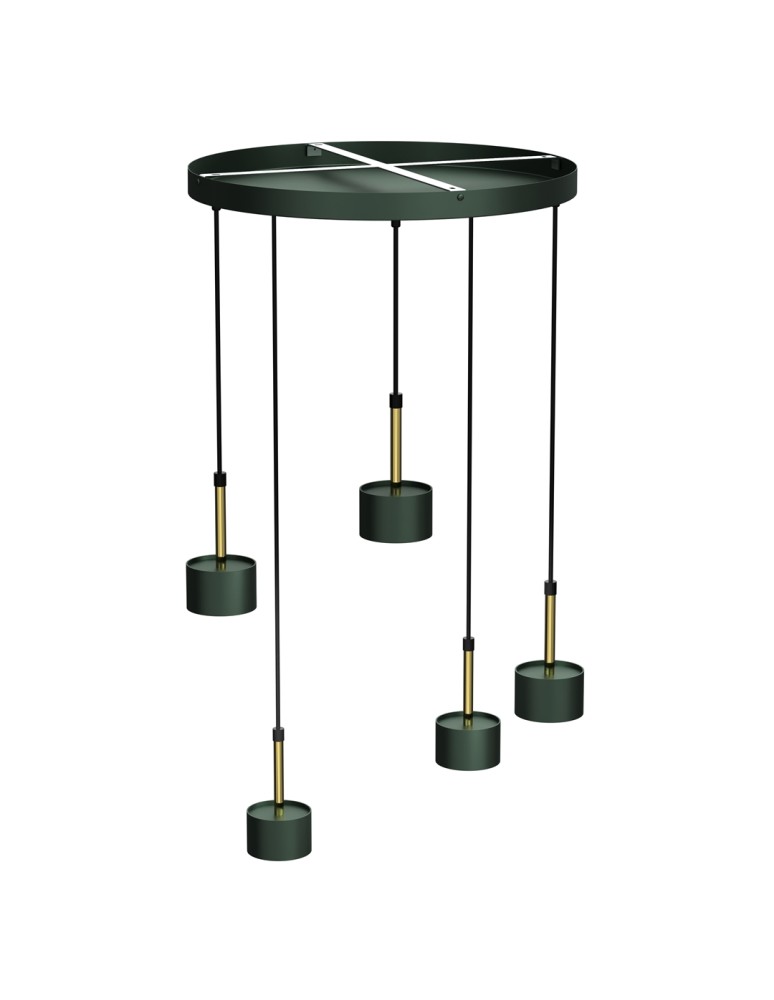 Milagro Lampa wisząca ARENA GREEN/GOLD 5xGX53 MLP7769 Milagro Lampa wisząca ARENA GREEN/GOLD 5xGX53 MLP7769