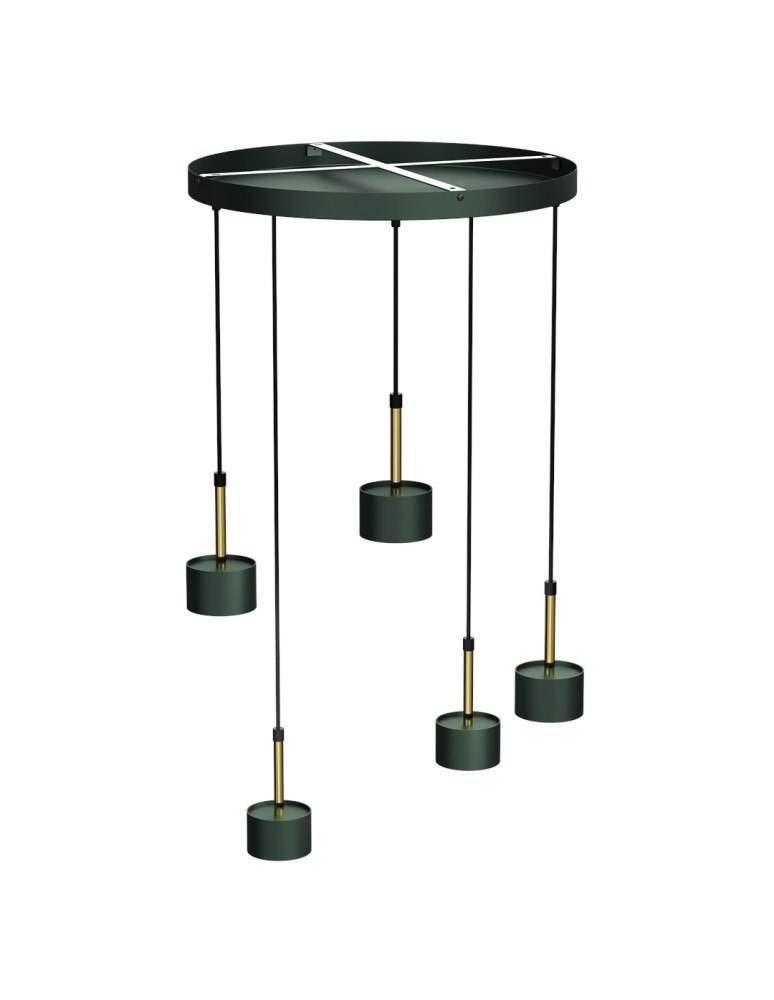 Milagro Lampa wisząca ARENA GREEN/GOLD 5xGX53 MLP7769 Milagro Lampa wisząca ARENA GREEN/GOLD 5xGX53 MLP7769