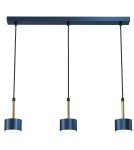 Lampy wiszące niebieskie - Milagro Lampa wisząca ARENA BLUE/GOLD 3xGX53 MLP7773 - product 1