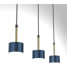 Lampy wiszące niebieskie - Milagro Lampa wisząca ARENA BLUE/GOLD 3xGX53 MLP7773 - product 2