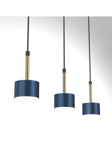 Milagro Lampa wisząca ARENA BLUE/GOLD 3xGX53 MLP7773 - produkt 2