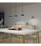 Lampy wiszące niebieskie - Milagro Lampa wisząca ARENA BLUE/GOLD 3xGX53 MLP7773 - product 4