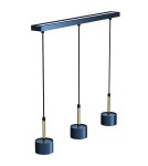 Lampy wiszące niebieskie - Milagro Lampa wisząca ARENA BLUE/GOLD 3xGX53 MLP7773 - product 7