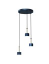 Milagro Lampa wisząca ARENA BLUE/GOLD 3xGX53 MLP7774