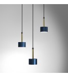 Lampy wiszące niebieskie - Milagro Lampa wisząca ARENA BLUE/GOLD 3xGX53 MLP7774 - product 2