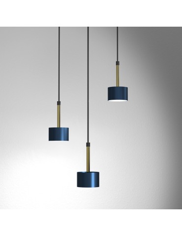 Milagro Lampa wisząca ARENA BLUE/GOLD 3xGX53 MLP7774 - produkt 2