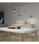 Lampy wiszące niebieskie - Milagro Lampa wisząca ARENA BLUE/GOLD 3xGX53 MLP7774 - product 4