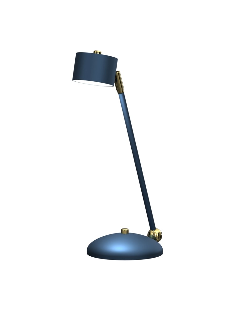 Milagro Lampka biurkowa ARENA BLUE/GOLD 1xGX53 MLP7776