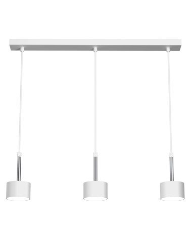 Milagro Lampa wisząca ARENA WHITE/SILVER 3xGX53 MLP7779