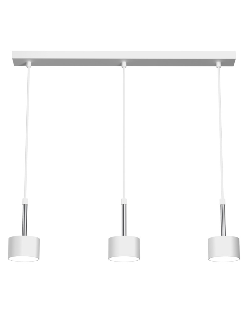 Milagro Lampa wisząca ARENA WHITE/SILVER 3xGX53 MLP7779 Milagro Lampa wisząca ARENA WHITE/SILVER 3xGX53 MLP7779