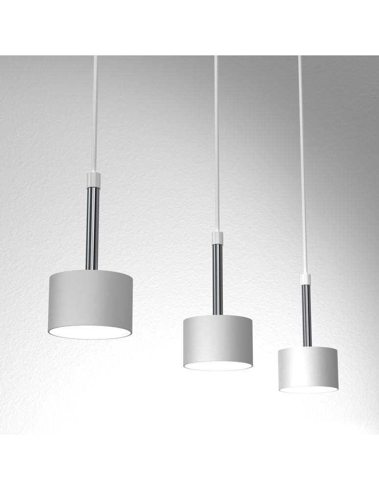 Milagro Lampa wisząca ARENA WHITE/SILVER 3xGX53 MLP7779 Milagro Lampa wisząca ARENA WHITE/SILVER 3xGX53 MLP7779