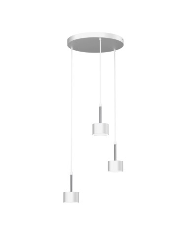 Milagro Lampa wisząca ARENA WHITE/SILVER 3xGX53 MLP7780