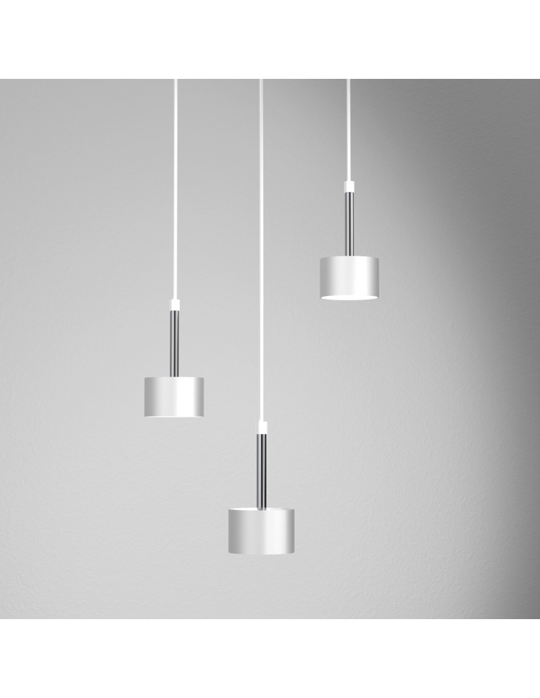 Milagro Lampa wisząca ARENA WHITE/SILVER 3xGX53 MLP7780 Milagro Lampa wisząca ARENA WHITE/SILVER 3xGX53 MLP7780