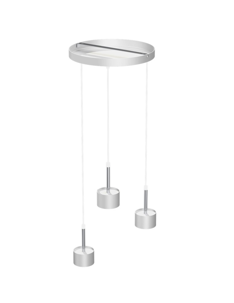 Milagro Lampa wisząca ARENA WHITE/SILVER 3xGX53 MLP7780 Milagro Lampa wisząca ARENA WHITE/SILVER 3xGX53 MLP7780