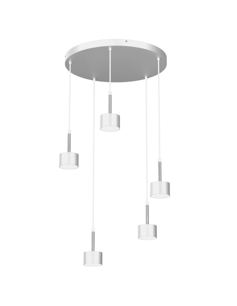 Milagro Lampa wisząca ARENA WHITE/SILVER 5xGX53 MLP7781 Milagro Lampa wisząca ARENA WHITE/SILVER 5xGX53 MLP7781
