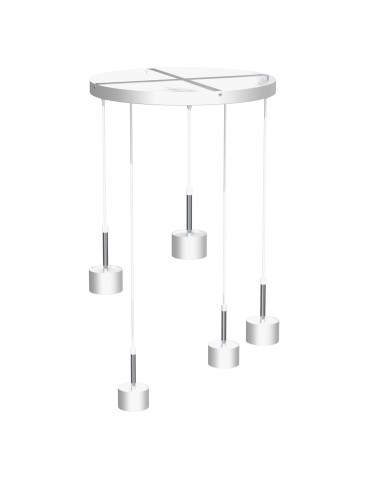 Milagro Lampa wisząca ARENA WHITE/SILVER 5xGX53 MLP7781 - produkt 2