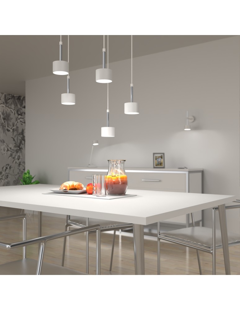 Milagro Lampa wisząca ARENA WHITE/SILVER 5xGX53 MLP7781 Milagro Lampa wisząca ARENA WHITE/SILVER 5xGX53 MLP7781