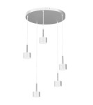 Milagro Lampa wisząca ARENA WHITE/SILVER 5xGX53 MLP7781 Milagro Lampa wisząca ARENA WHITE/SILVER 5xGX53 MLP7781