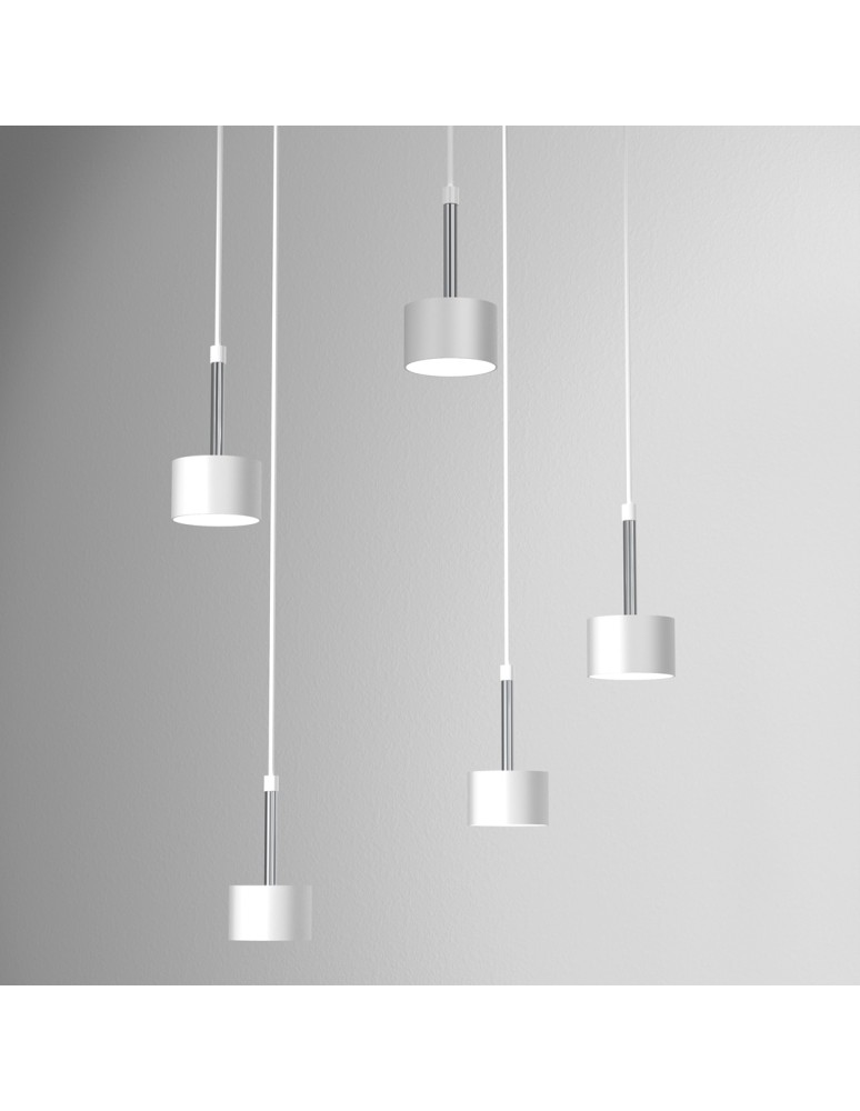 Milagro Lampa wisząca ARENA WHITE/SILVER 5xGX53 MLP7781 Milagro Lampa wisząca ARENA WHITE/SILVER 5xGX53 MLP7781