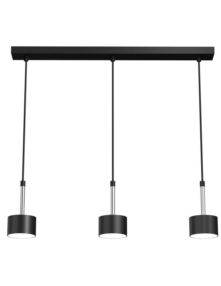 Milagro Lampa wisząca ARENA BLACK/SILVER 3xGX53 MLP7785 Milagro Lampa wisząca ARENA BLACK/SILVER 3xGX53 MLP7785