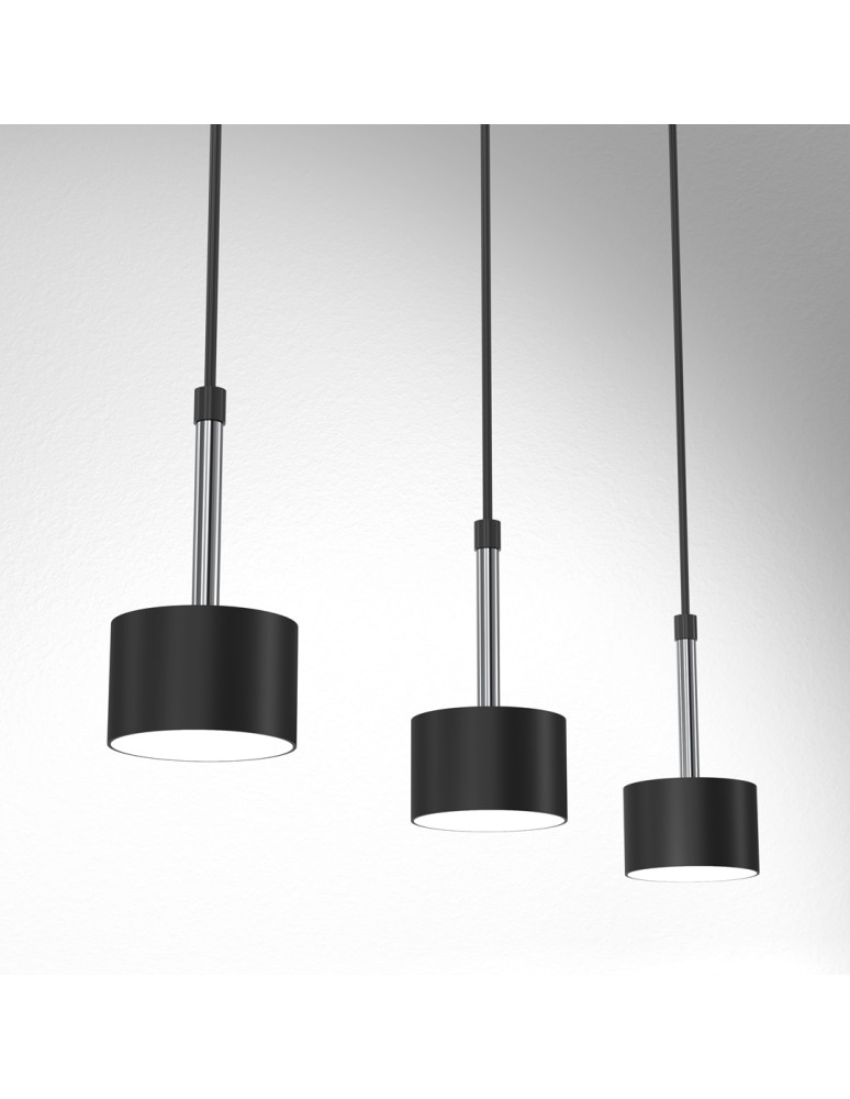 Milagro Lampa wisząca ARENA BLACK/SILVER 3xGX53 MLP7785 Milagro Lampa wisząca ARENA BLACK/SILVER 3xGX53 MLP7785