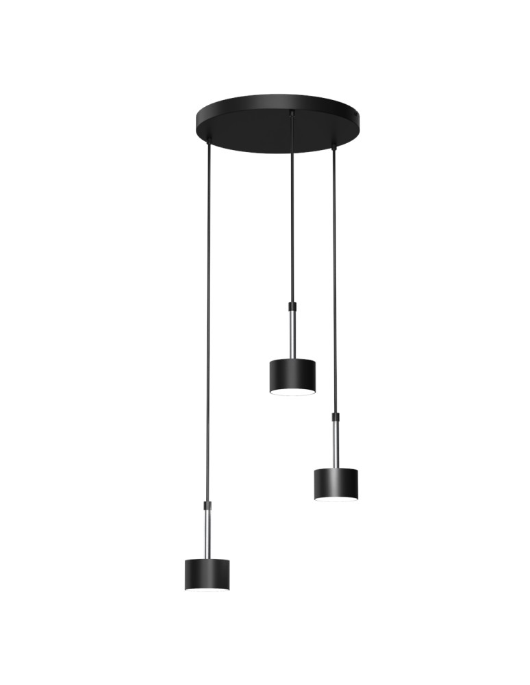 Milagro Lampa wisząca ARENA BLACK/SILVER 3xGX53 MLP7786 Milagro Lampa wisząca ARENA BLACK/SILVER 3xGX53 MLP7786