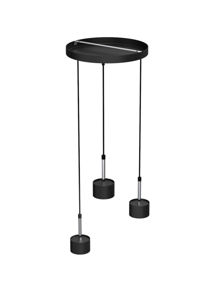 Milagro Lampa wisząca ARENA BLACK/SILVER 3xGX53 MLP7786 Milagro Lampa wisząca ARENA BLACK/SILVER 3xGX53 MLP7786
