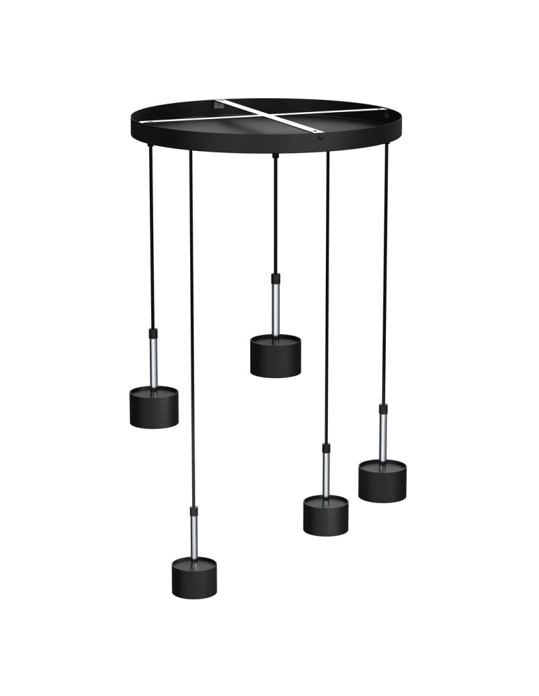 Milagro Lampa wisząca ARENA BLACK/SILVER 5xGX53 MLP7787 Milagro Lampa wisząca ARENA BLACK/SILVER 5xGX53 MLP7787