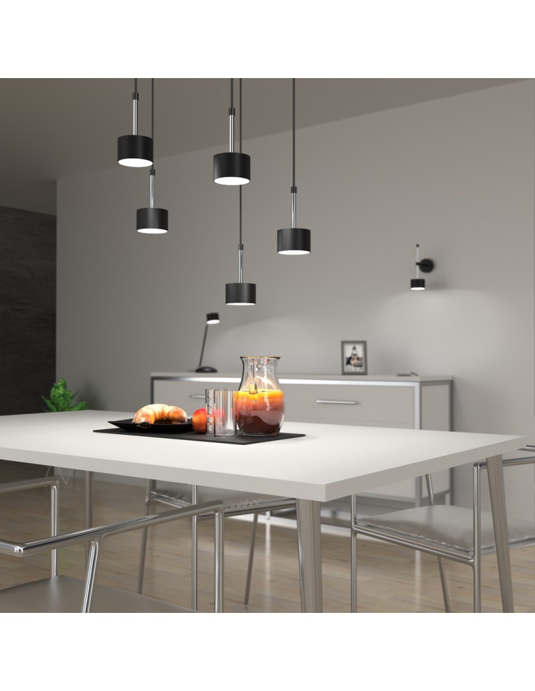 Milagro Lampa wisząca ARENA BLACK/SILVER 5xGX53 MLP7787 Milagro Lampa wisząca ARENA BLACK/SILVER 5xGX53 MLP7787