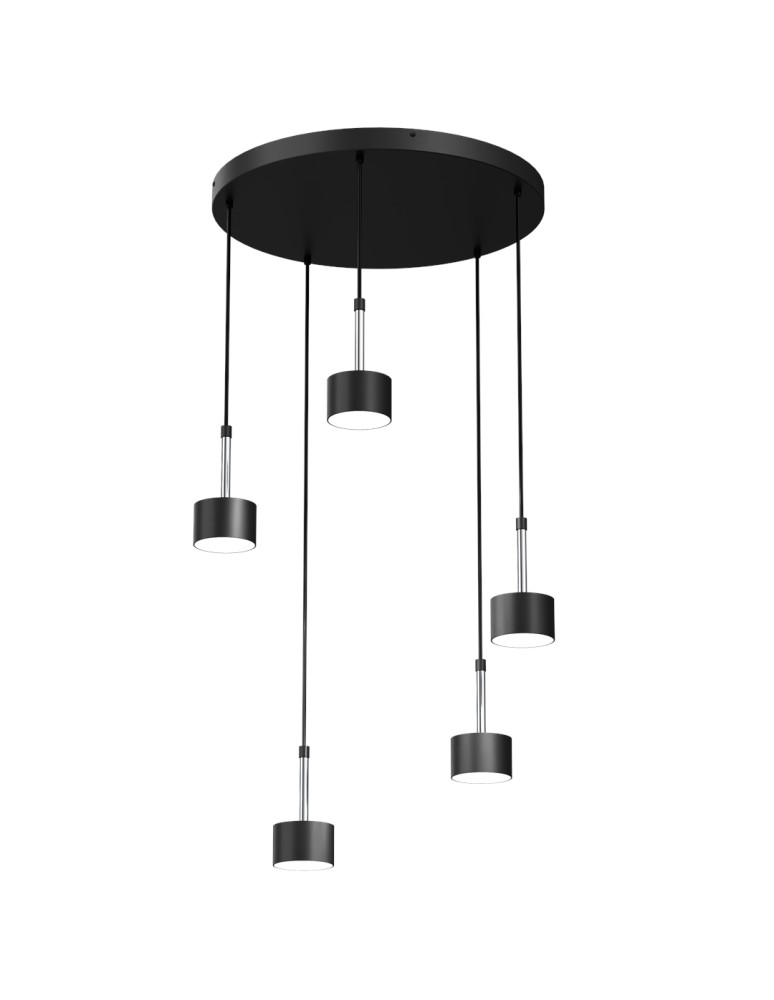 Milagro Lampa wisząca ARENA BLACK/SILVER 5xGX53 MLP7787 Milagro Lampa wisząca ARENA BLACK/SILVER 5xGX53 MLP7787