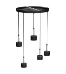 Milagro Lampa wisząca ARENA BLACK/SILVER 5xGX53 MLP7787 Milagro Lampa wisząca ARENA BLACK/SILVER 5xGX53 MLP7787