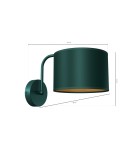 Milagro Kinkiet VERDE GREEN 1xE27 MLP7872 Milagro Kinkiet VERDE GREEN 1xE27 MLP7872