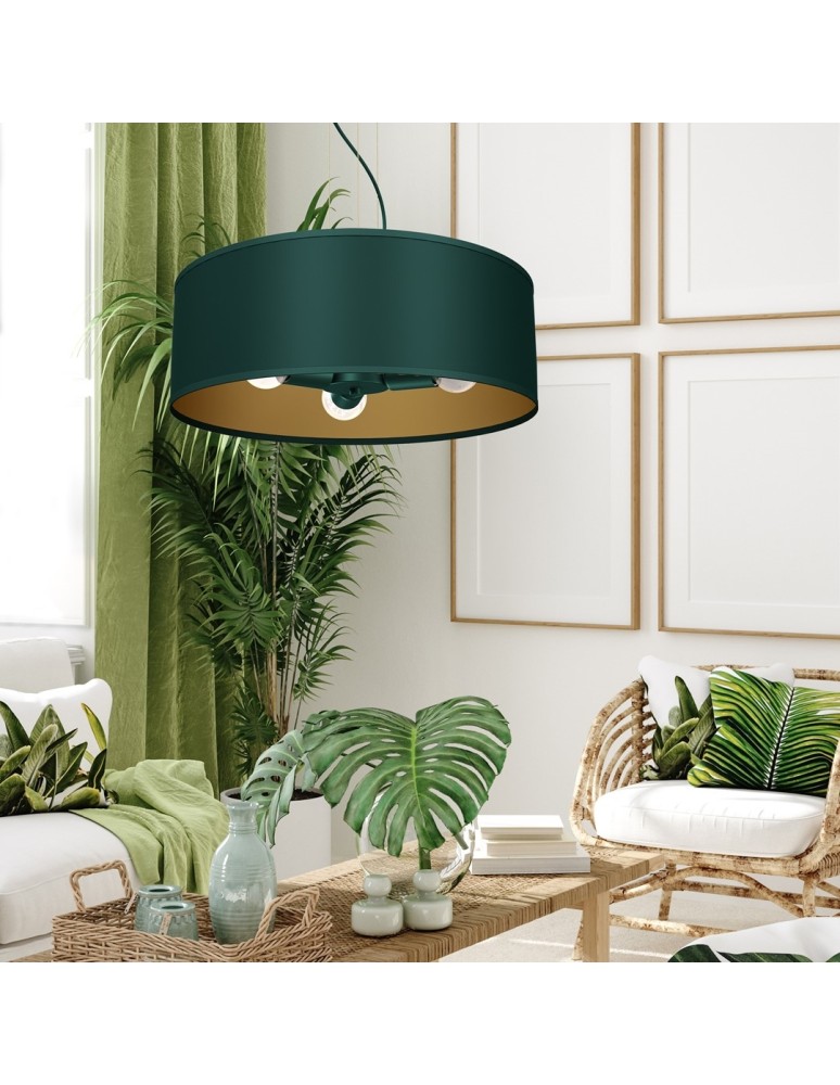 Milagro Lampa wisząca VERDE GREEN 3xE27 MLP7879 Milagro Lampa wisząca VERDE GREEN 3xE27 MLP7879