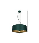 Milagro Lampa wisząca VERDE GREEN 3xE27 MLP7879 Milagro Lampa wisząca VERDE GREEN 3xE27 MLP7879