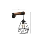 Kinkiety loftowe - industrialne - Milagro Kinkiet ACERO 1xE27 MLP7886 - product 7