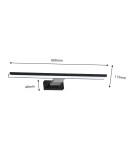 Milagro Kinkiet SHINE BLACK/CHROME 60cm 13,8W LED ML7883 Milagro Kinkiet SHINE BLACK/CHROME 60cm 13,8W LED ML7883