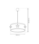 Lampy wiszące dziecięce - Milagro Lampa wisząca STAR 1xE27 MLP8280 - product 5