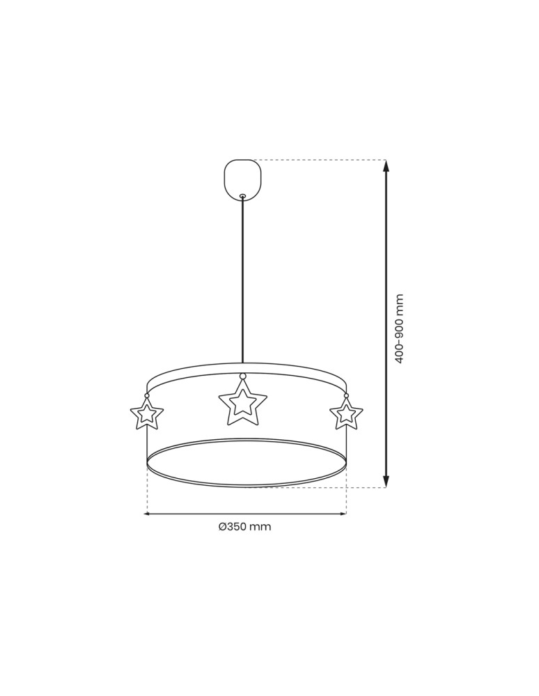 Milagro Lampa wisząca STAR 1xE27 MLP8280