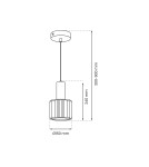 Milagro Lampa wisząca CRISTAL 1xE27 MLP8360 Milagro Lampa wisząca CRISTAL 1xE27 MLP8360