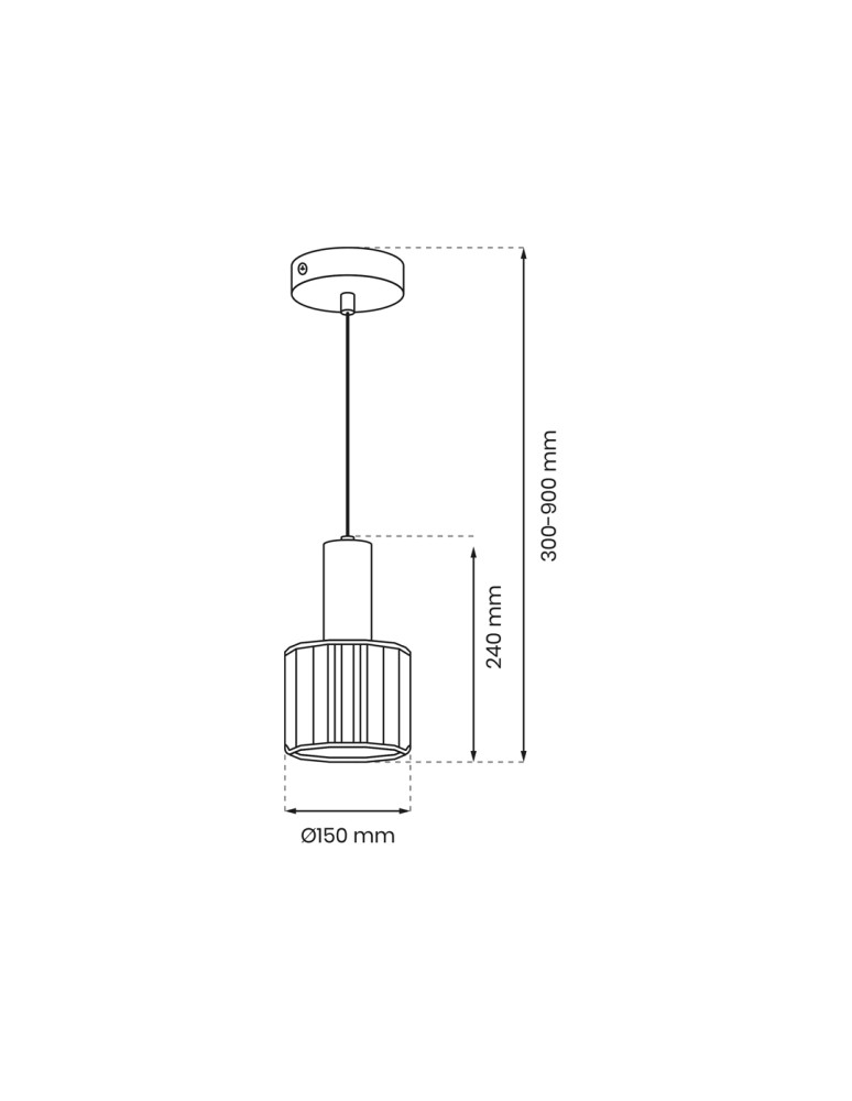 Milagro Lampa wisząca CRISTAL 1xE27 MLP8360 Milagro Lampa wisząca CRISTAL 1xE27 MLP8360
